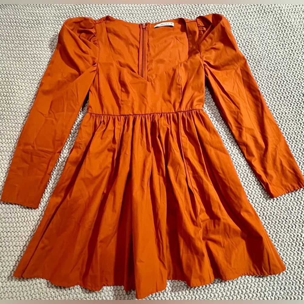 Abercrombie & Fitch Rust Brown Mini Dress - Picture 3 of 6